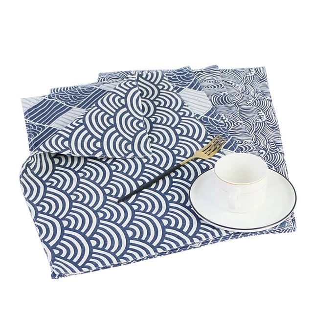 Japanese inspired Blue Placemats