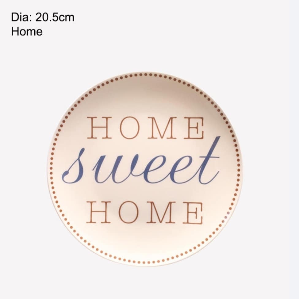 Home Sweet Home Plate set