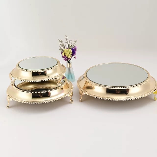 Gold European Style Cake Stand